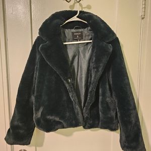 Emerald Faux Fur Jacket